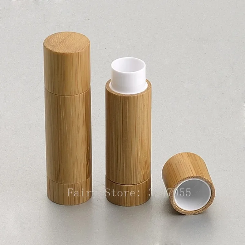 5 ml/g okrúhle prírodný bambusový balzam na pery Lipstick Rúrka DIY kozmetický pery lesklý make -up make -up pery rúrky P škríp