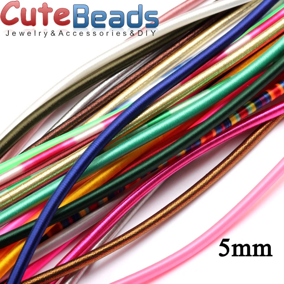 5 mm 46 cm hodvábu Radé hodváb Rôzne materiály/viac farieb šnúra dutá gumová gumá