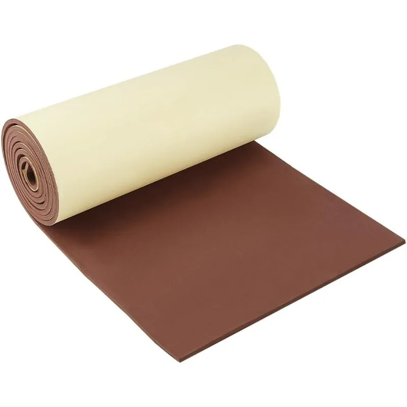 5 mm hrubá samovelí spadáre Eva Foam Roll 78,7x11,8 palca kokosová hnedá penová čalúnka pre chránenie nábytku, výplň medzery