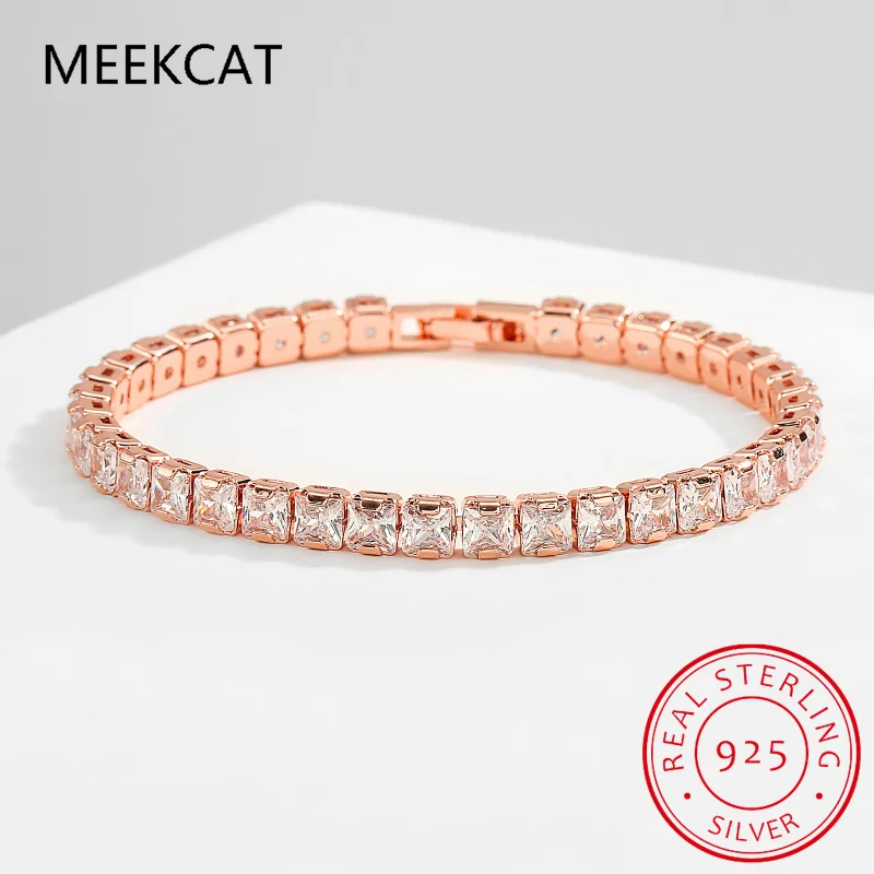 5 mm moissanit tenisové náramky pre ženy