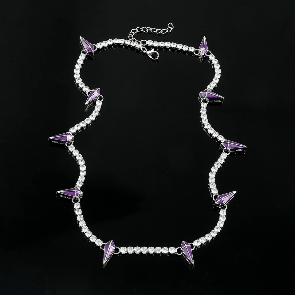 5 mm tenisový reťazec Marvel Black Panther náhrdelník ľadový out z kubického zirkónie svetelný hiphop cz choker módne punkové šperky