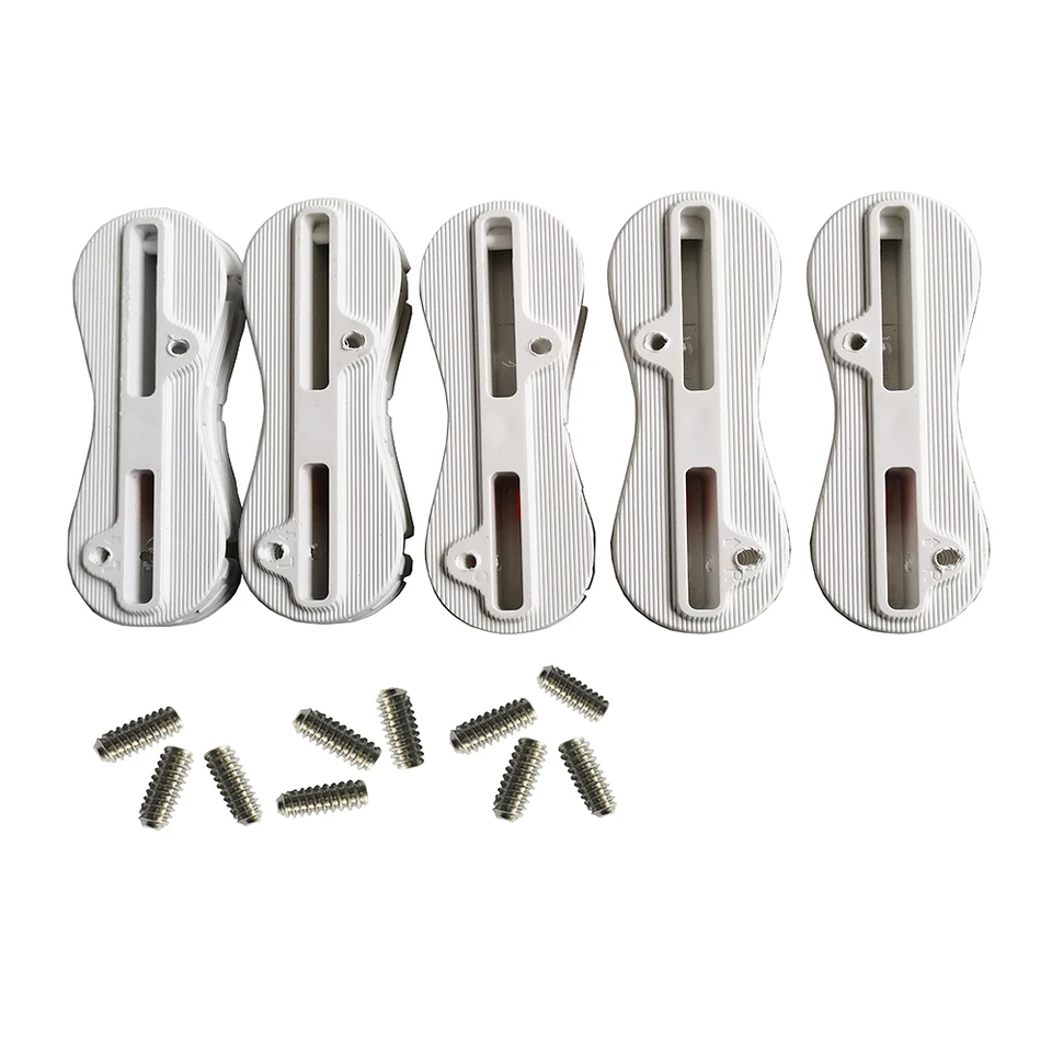 5 políčka Fusion Fin Box 1 Stred + 4 bočné surfové plutvy surfovanie plutvej pre FCS 2 zástrčky 0 + 5 + 9 stupňov Fusion Fin Plug