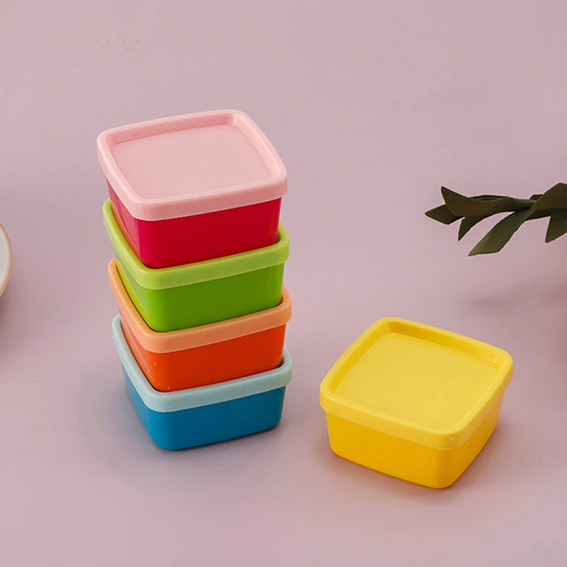 5 počítačov Cookie Boxes Darček dúhová farebná skladová omáčka omáčka Organizátor Organizátor Multifunkcie Sundries Bin Candy Candy Case Case