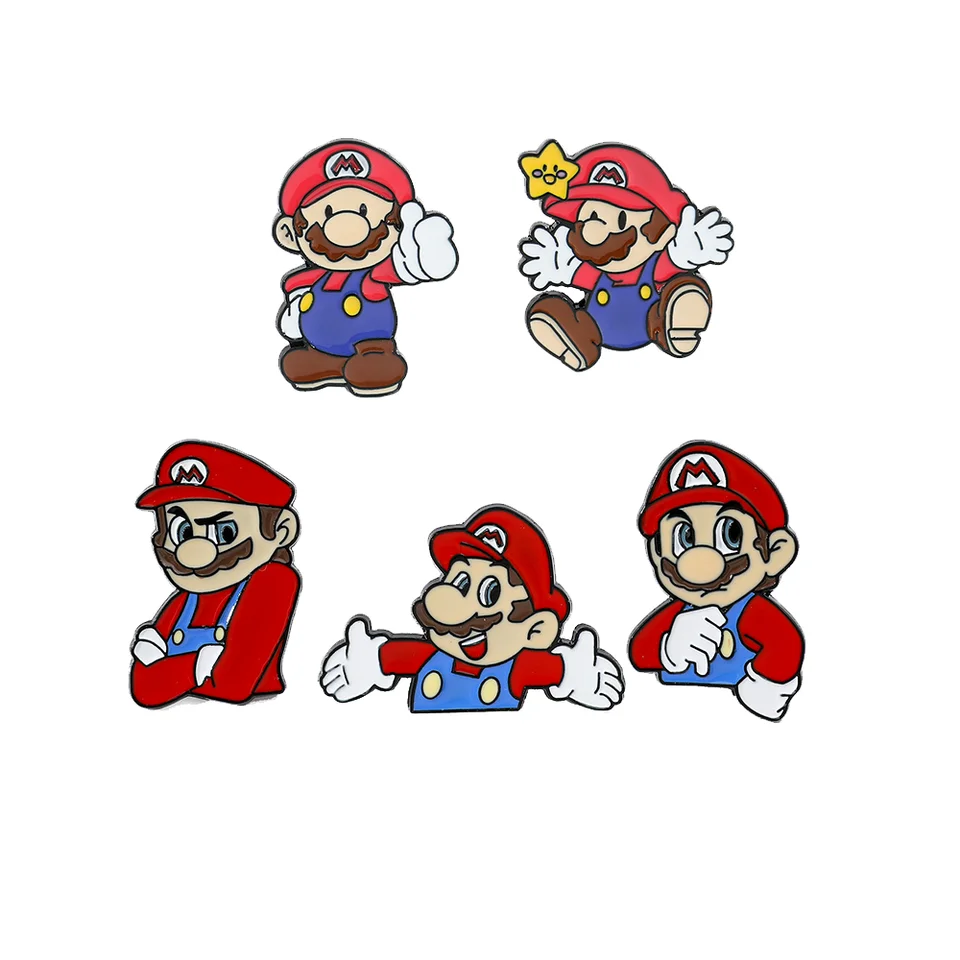 5 počítačov kreatívna hra Supermario Metal Broš
