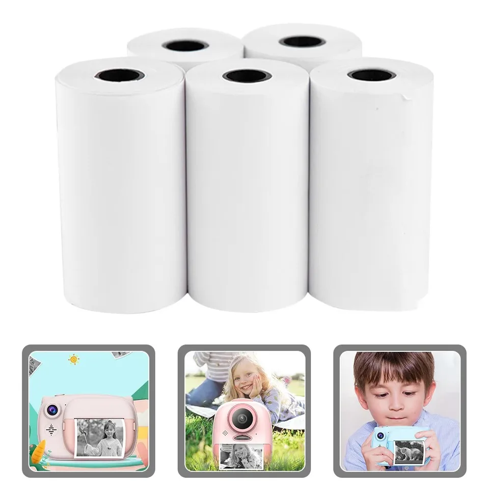 5 roliek tepelného papiera, papier s tlačeným príjmom, papier s vreckovými fotografickými tlačiarňami, papier v pokladni