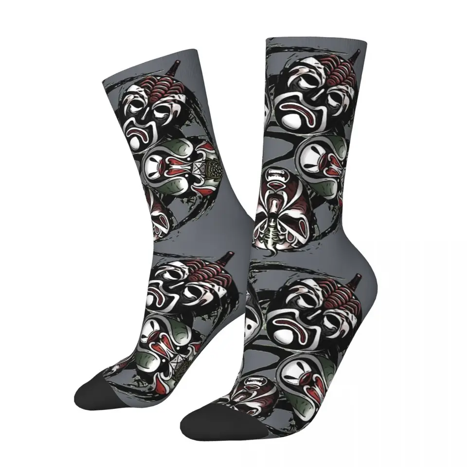 5 Smrteľné jedy Essential Shaolin Squad Unisex Zimné ponožky Cycling šťastné ponožky Street Style Crazy Sock