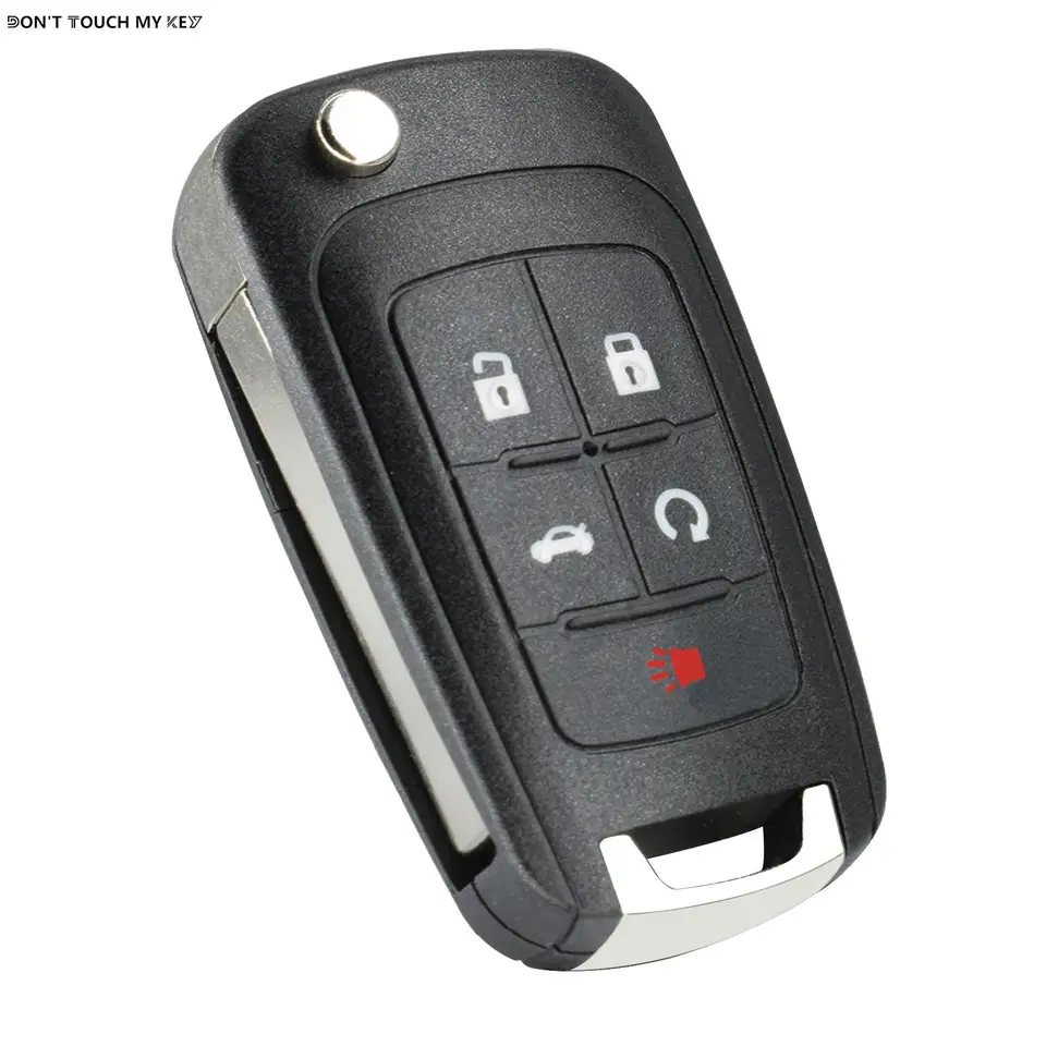 5 Tlačidlá Flip Car Key Shell FOB puzdro pre Chevrolet Cruze Equinox Malibu Opel Vauxhall Corsa Astra Holden Barina Colorado Remote
