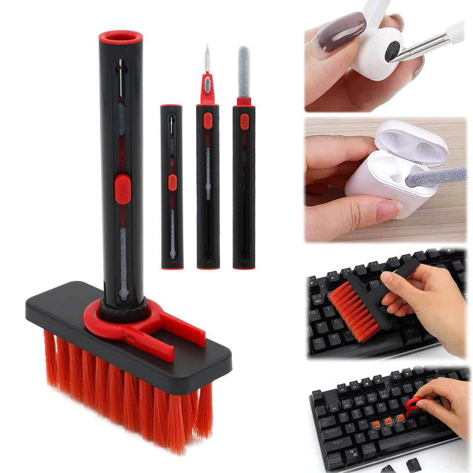 5 V 1 Kľúčová súprava na čistenie klávesnice Keycap Strúha na uši čistiaceho prostriedku pre AirPods Pro 1 2 3 Bluetooth slúchadlá Nástroje na čistenie prípadov