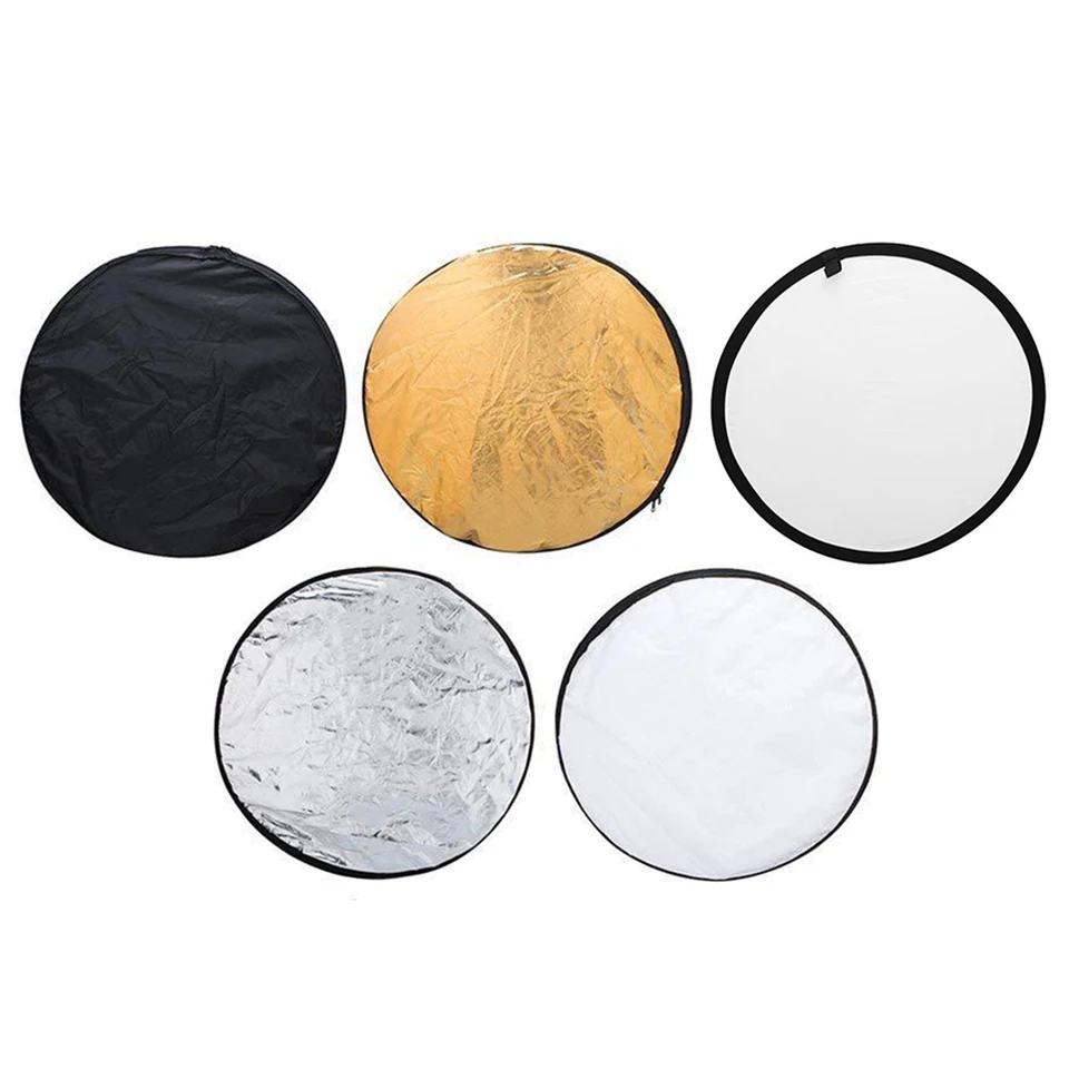 5 v 1 Photography Studio Colpsible Light Reflector Foto Difuser W/Carry Bag