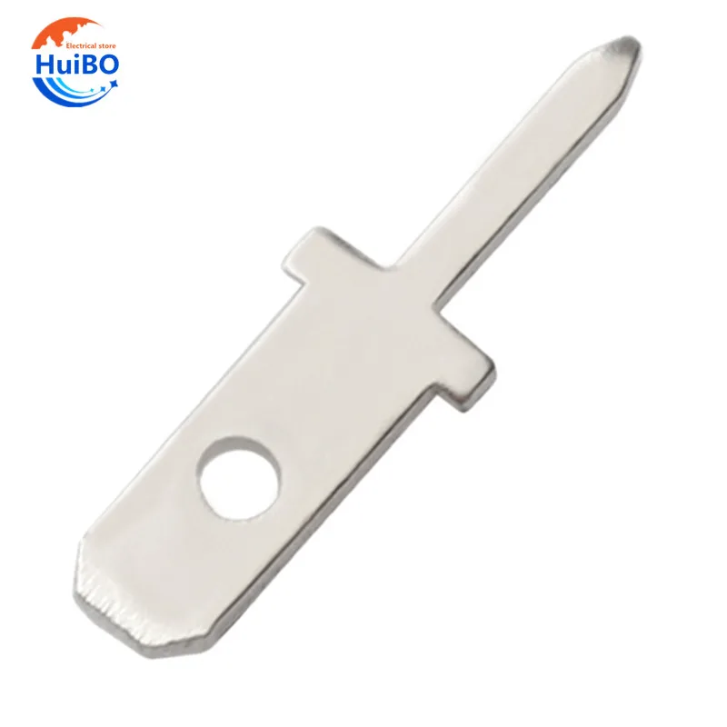 50/100ks 2,8 vložky Plug Spring Terminal Terminál PCB spájka LUG Hrúbka 0,5/0,8 mm One nohy, zváracia fólia PCB