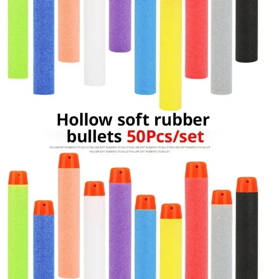 50-100ks pre NERF guľky EVA Soft Hollow Hole Head 7,2 cm doplňujú guľky pre šípky pre Nerf Toy Gun Accessories for Nerf Blasters