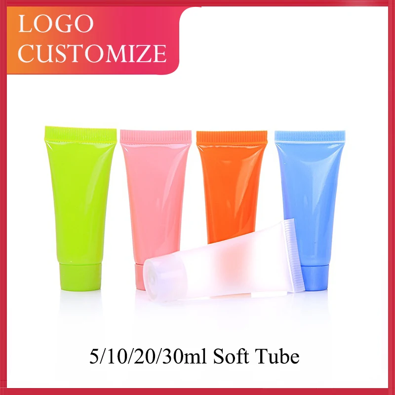 50/100ks prázdne 5 ml mäkkej trubice 10 ml ružovej zelenej smotany 15 ml matné pečivo na náplň fľašu Plastové trubice plastové ZM2312202