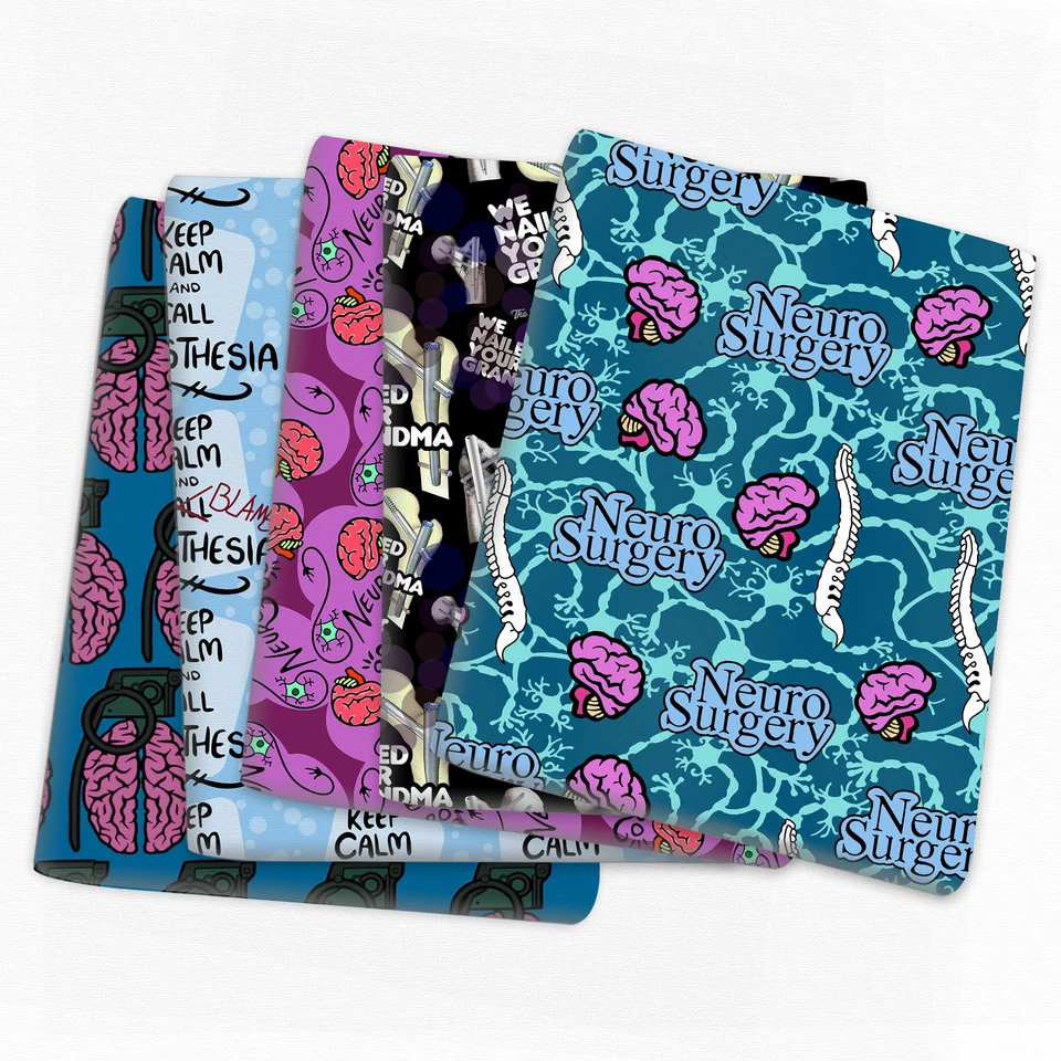 50*145 cm ľudské orgány digitálna tlač Polyester bavlnená tkanina Šijacie prešívané tkanina vyšíva