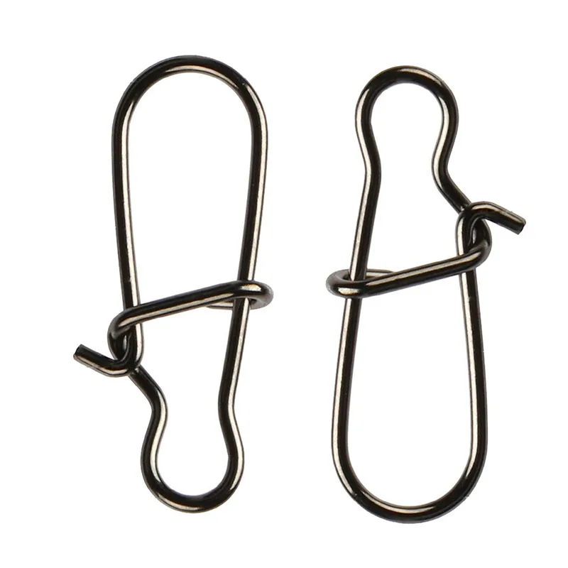 50 alebo 100 ks z nehrdzavejúcej ocele Fishing Snap Hooked Snap Pin Fasklock Clip Doplnky pre otočné hák na otočenie