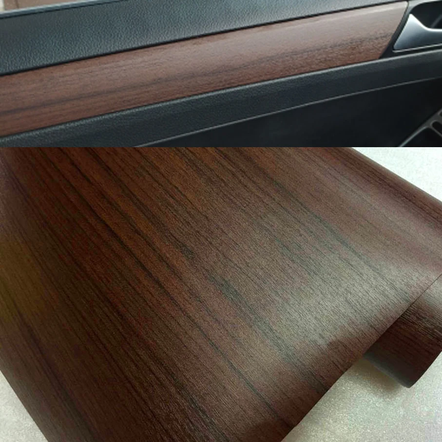 50 cm*1/2/3/4/5/6m PVC Drevené zrno textúry Filmový nábytok Wrap Vinyl Film Decal vozidlo Interiérové ​​nálepky nálepky automobil