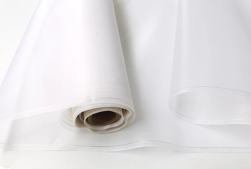 50 cm*140 cm čisto biela hodvábna organza látka číry priehľadný závoj svadobné šaty Yashmak Svadobné šaty hodvábny materiál
