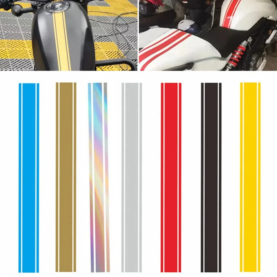 50 cm nálepky na motocykle pre motocykle pre palivové nádrže na kapotáž pruhov PinStripe Racing Helma Motorbike Fender Waterproof vinylové obtisky