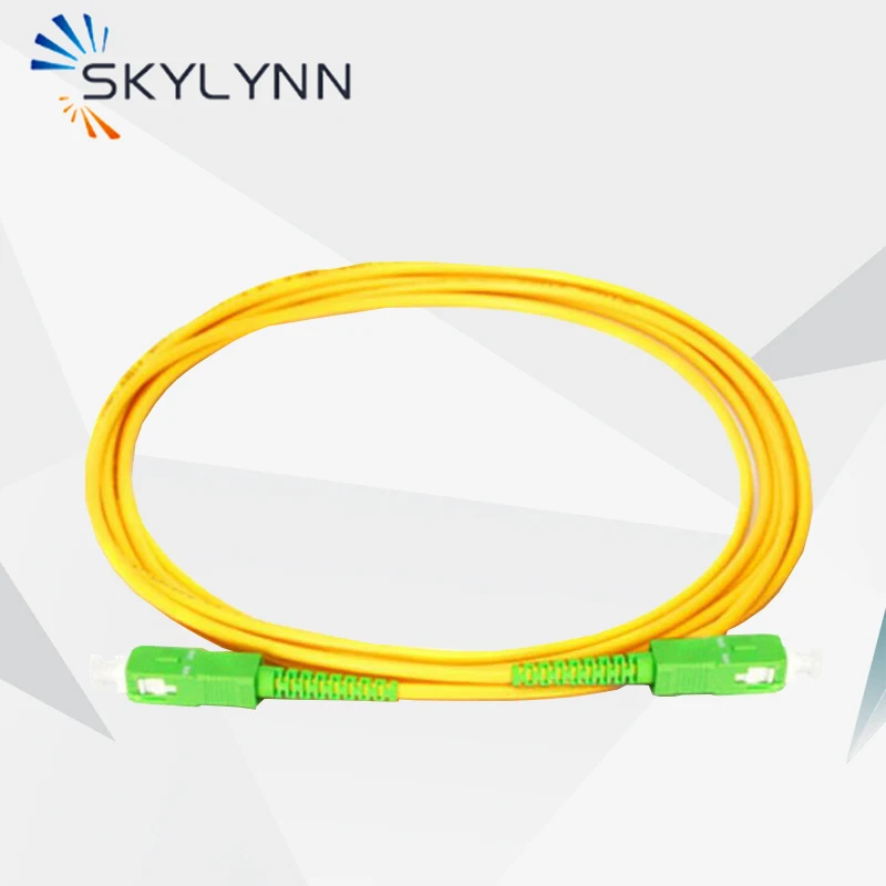 50 ks Ohyb necitlivých 3 metrov SC/APC-SC/APC Simplex Single Mode G657A2 Fiber Optic Patch kábel s LSZH Bunda pre FTTH