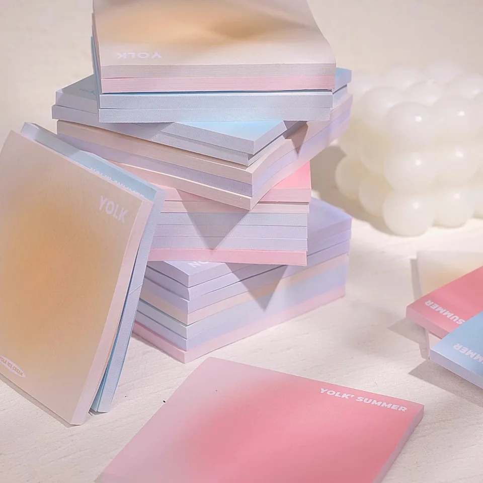 50 listov Gradient Stickú poznámky Predkladá nálepky na papierenské papiery zverejnené