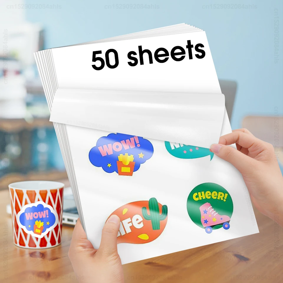 50 listov vinylová nálepka papier A4