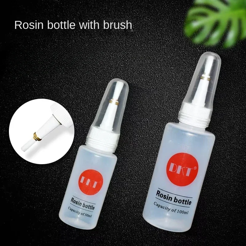 50 ml 100 ml prázdna fľaša na kože s kefou s kefou Flux s alkoholom Fľaša plastová fľaša na umývanie rozpúšťadiel