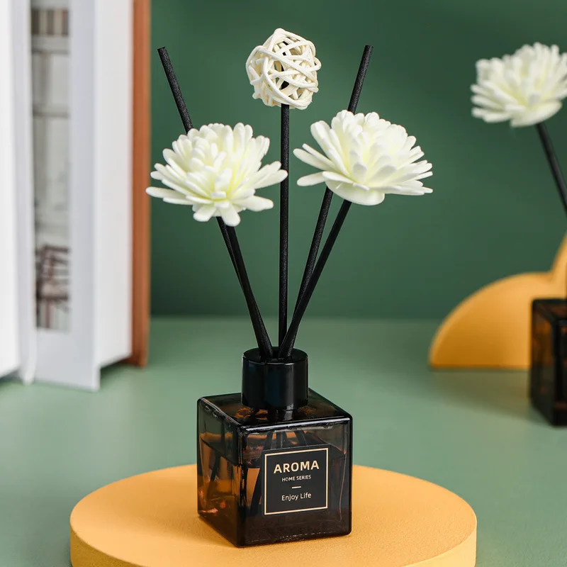50 ml Hilton Hotel Reed Difufer Sets Sety Jasmine Reed Difuser Fľaša s plastovými kvetinovými domácimi vôňami aromaterapia éterický olej