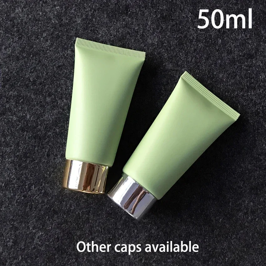 50 ml plastová stláčková fľaša matná zelená 50G kozmetický krém na čistenie tváre na tvár