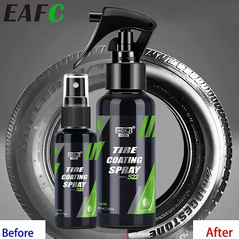 50 ml100mlcar pneumatiky Shine Coatings Dlhodobé pneumatiky s vysokým leskom Hgkjs22 automobilový rekonštrukčný agent čistiaci prostriedok na povlaky