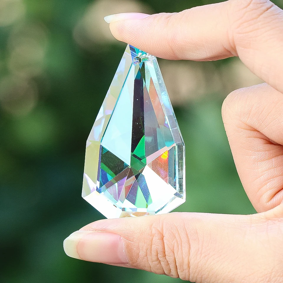 50 mm polygonálna prívesok lampa Crystal Sun Catcher Prisms Príslušenstvo pre lustre lustre diel