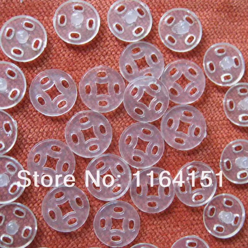 50 mm/šarža 10 mm priehľadné gombíky na gombík pre odevy pre remese