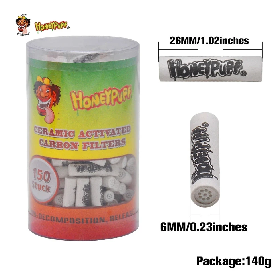 50 percent honeypuff značky 6 mm aktívny oblek na uhlie filtra