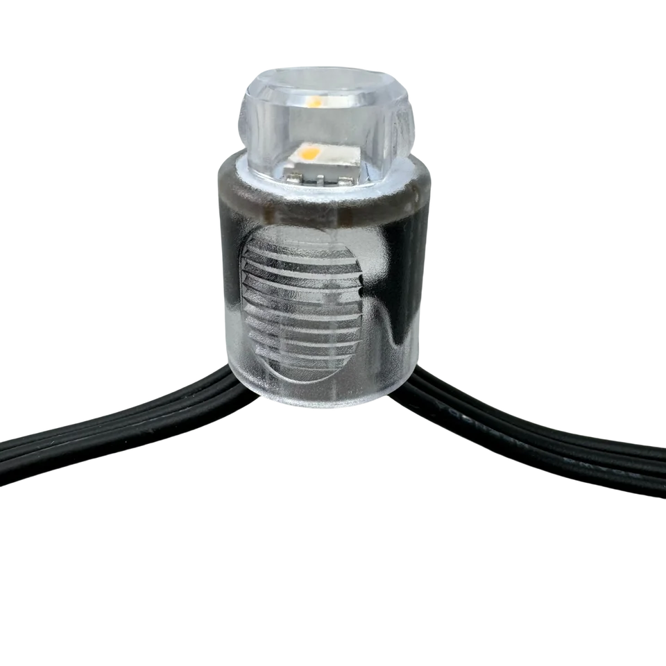 50 pixelov/reťazec adresovateľné DC5V DC12V SK6812-RGBW SMD PIXEL NODE BRELET 12 mm Otvorený otvor IP68 3PIN Čierny drôt 13,5 mm/xconnect