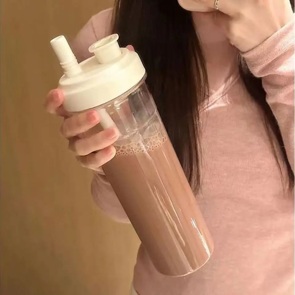 500/850 ml fľaše s vodou Juice Plast Plast šálky s vekom bublinky čajové šálky kávu veľkú kapacitu Dychware Priehľadné