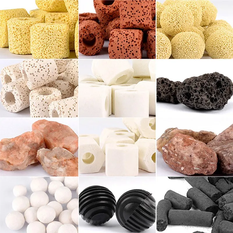 500 g/vrecko Akvárium s čistými filtračnými materiálmi keramické krúžky Aktívne uhlíka Bio gule filtračné príslušenstvo Filtrovacia nádrž Filter médium