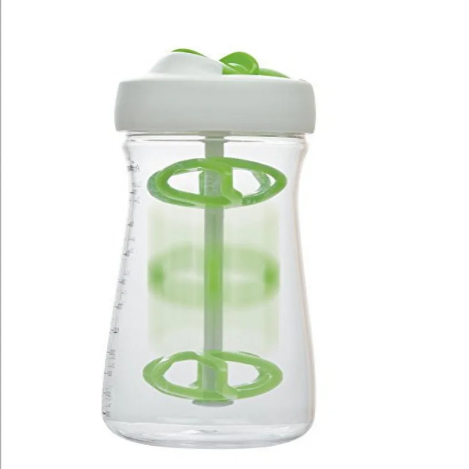 500 ml šalátovej fľaše bez úniku BPA bez ruky trasenie špirála Miešanie šálka zeleného šalátu Dresser Shaker Kuchyňa