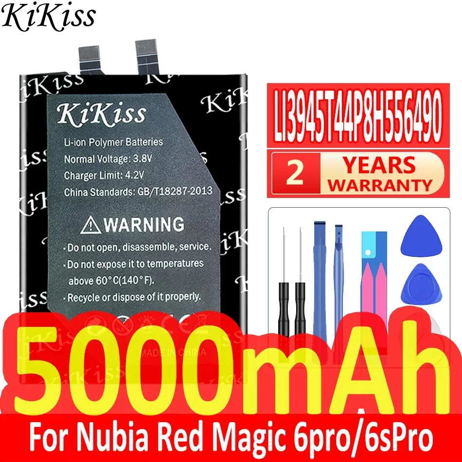 5000 mah Kikiss Výmena batérie LI3945T44P8H556490 pre Zte Nubia Red Magic 6/6S PRO 6PRO NX669J-P