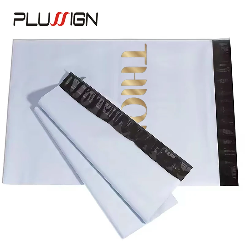 500ks kuriér Courier Shipping Balenie vrecká pre parochne Poly Storage Bag pre predlžovanie vlasov balenie Self Adhessive Tenge Petch