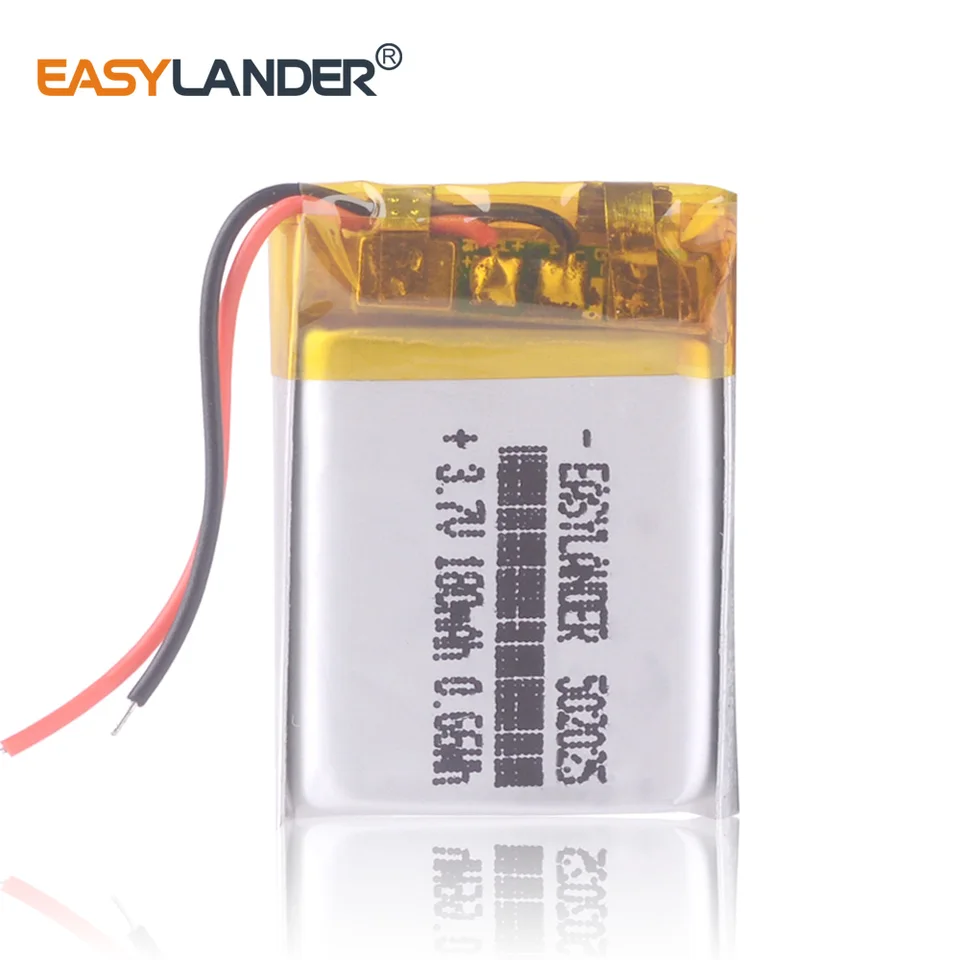 502025 3,7V 180 mAh Nabíjateľná lítium li-iónová polymérna batéria 052025