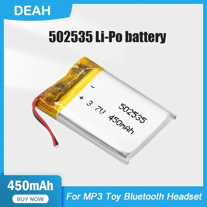 502535 450MAH 3,7 V Littium Polymér nabíjateľnú batériu pre GPS MP3 MP4 MP5 hračky Smart Watch Bluetooth Reproduktor LED svetlo LED