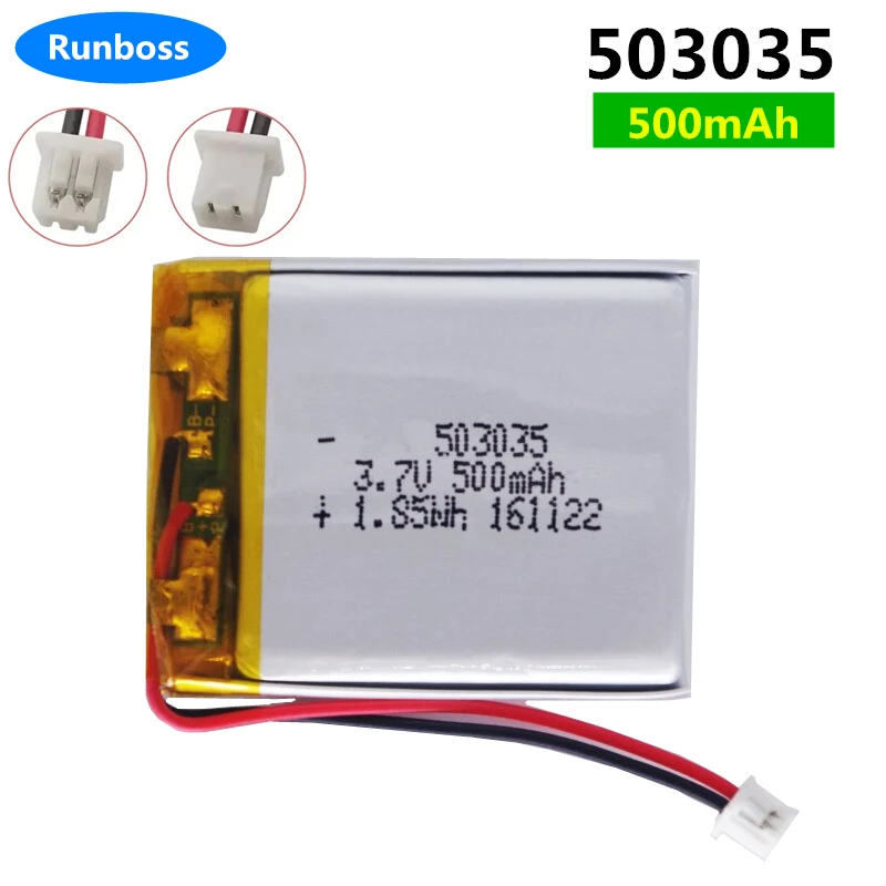 503035 3,7V 500 mAh lítium polymérna batéria 3 7V volt li -po ion lipo lipo nabíjateľné batérie pre navigáciu MP3 MP4 DVD GPS