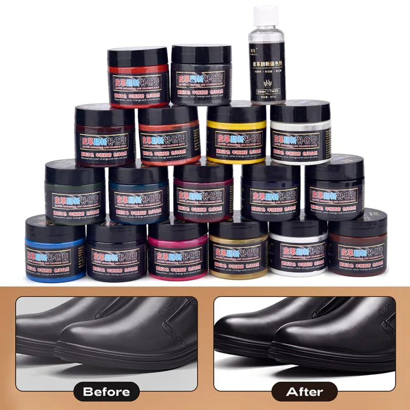 50G kožená oprava farby pigment DIY zelenina opálené kožené pigmenty pre topánky tenisky tašky pohovka autosedačky remeslá opravy farbivo