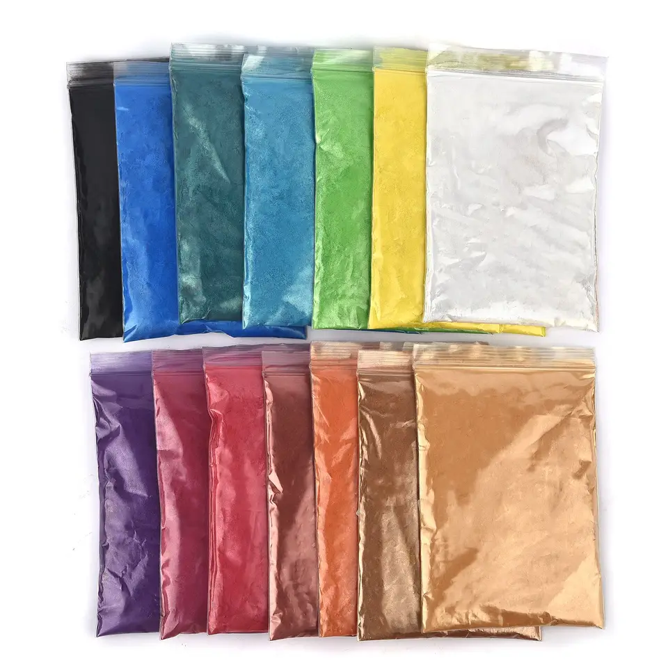 50G Prírodná sľudová minerálna ručne vyrábaná mydlo farebný perleťový prášok pigment sľudy na nechty trblietky perlové prášok Epoxidová živica pigment