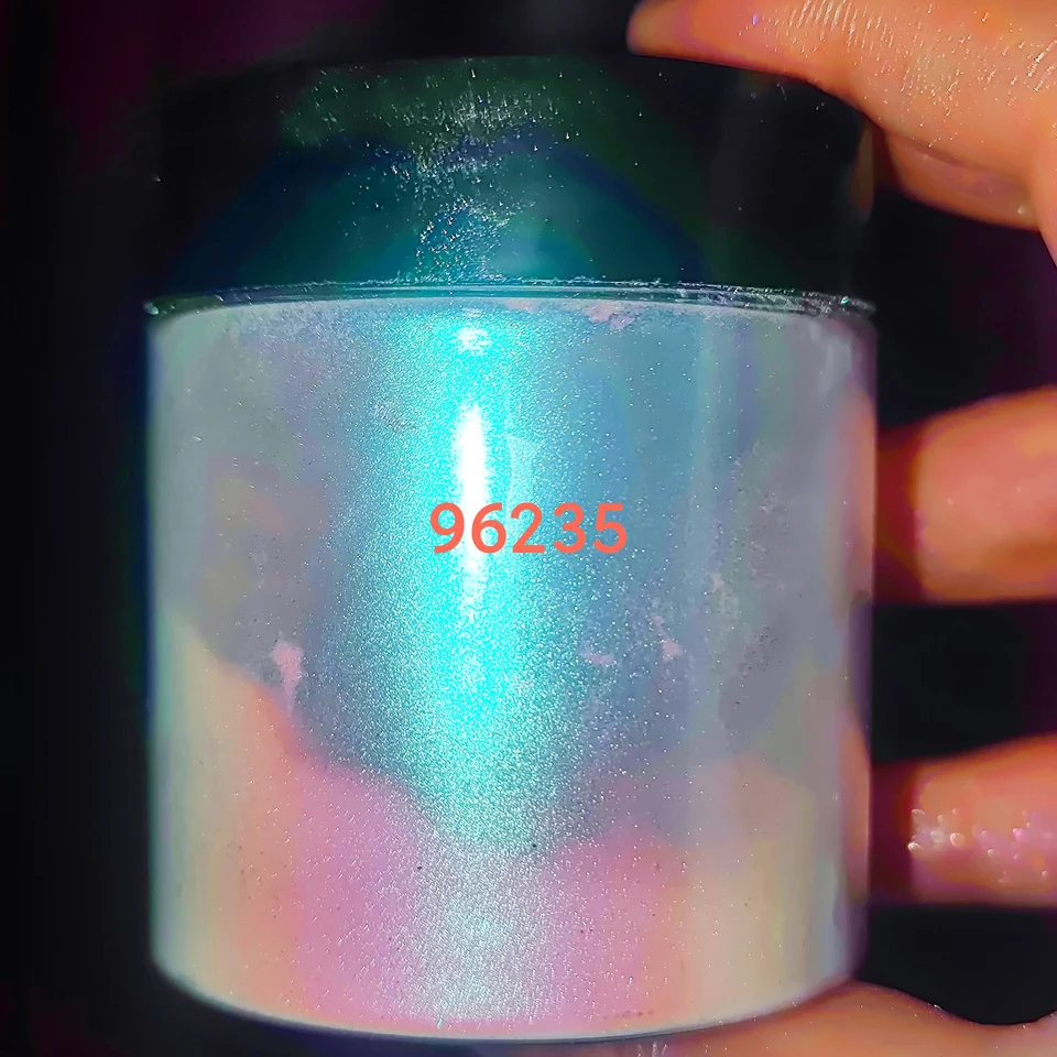 50G Vysoko intenzívny dúhový dúhový biely duch perla pigment pigment sľudy rušenie perla pigmentu