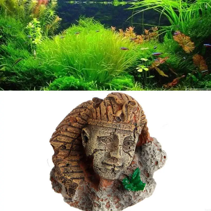 50jd socha akvárium dekorácie Staroveký kameň pre zrúcanú živicu Ozdoby Betta