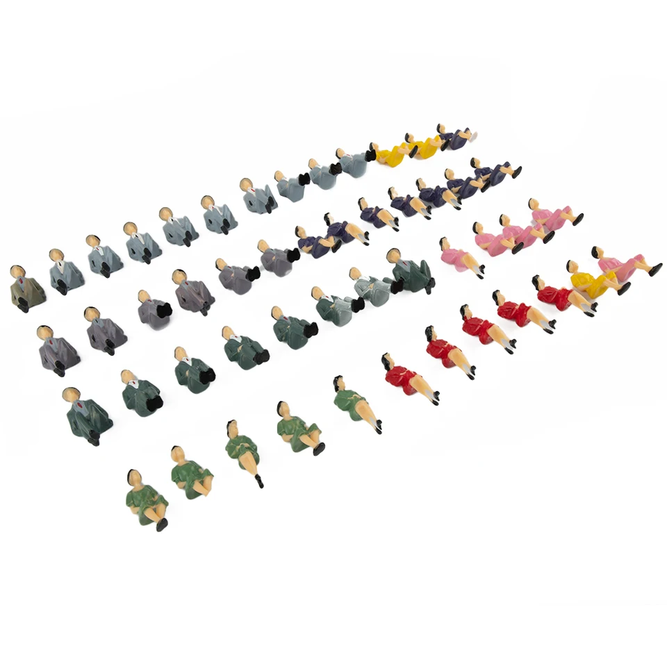 50ks 1:32 mierky posedenia Postavy ľudia Model Model maľované zmiešané miniatúrne figury architektonické modely ľudských modelov Model ľudí