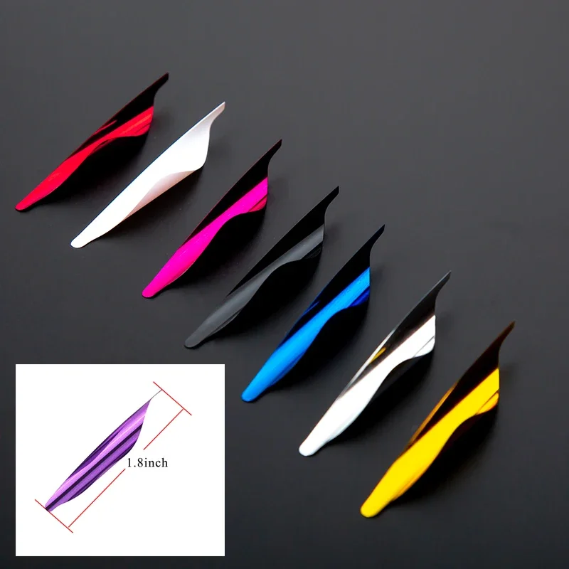 50ks 1,8 palca Spin Wings Vanes Pravá špirálová fletches pre lukostreľbu šípky hriadeľa DIY príslušenstvo