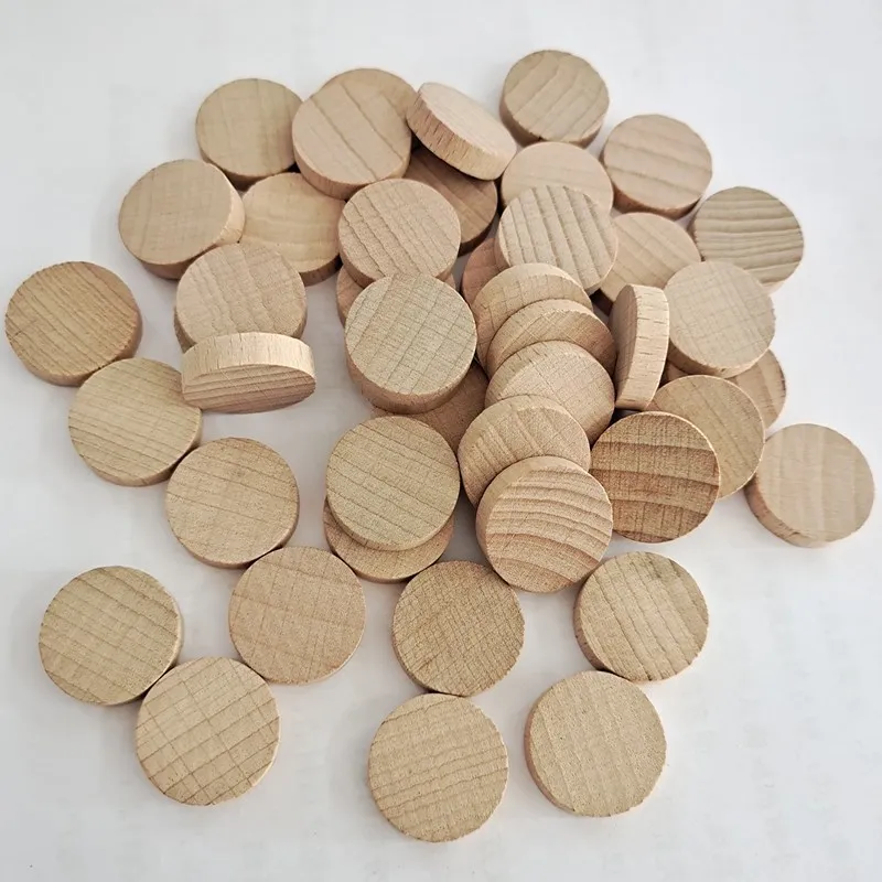 50ks 10 mm nedokončené drevené okrúhle prázdne disky kusy kruhy Circle Circy DIY Drevené dielo pre umelecké remeslá projekty DECORÁCIE PARTY