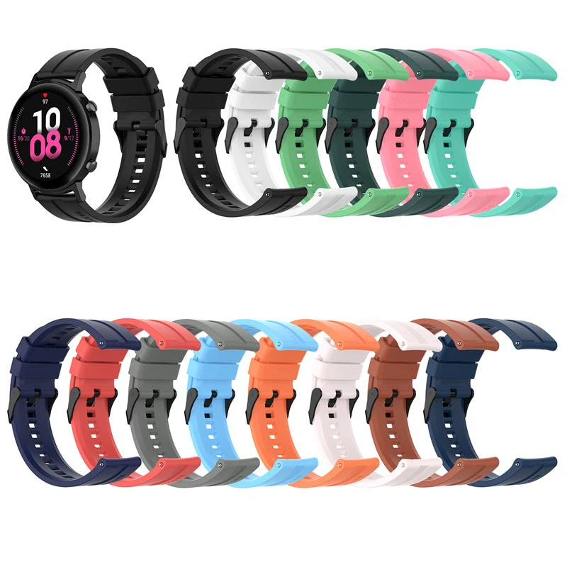 50ks 20 mm 22 mm remienok na zápästie Band pre Huawei Watch GT2 GT Samsung Galaxy Watch 3 Active Smartwatch Strap Bands náramok