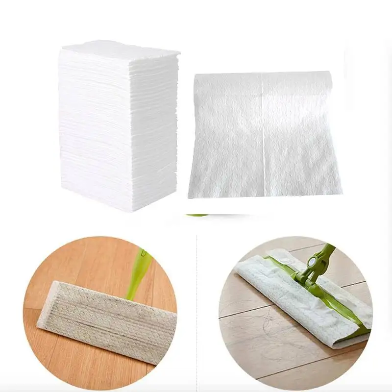 50ks 30x40cm jednorazové mikrovlákna elektrostatické podlahové handry Prách handry suché handričky s mopom vankúšiky