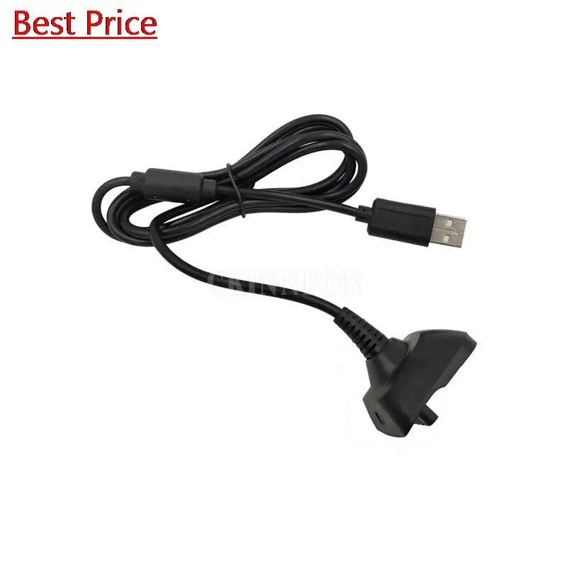 50ks 5V nabíjací kábel pre Xbox 360 Wireless Game Controller Gamepad Joystick Black Charger Game Cable pre príslušenstvo rukoväte